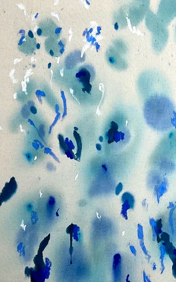 Ultramarine Blue Winter IV in studio, Høvik