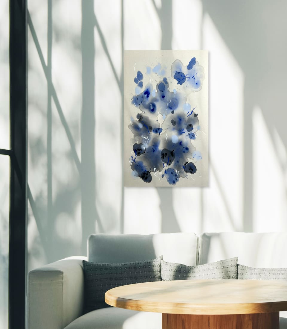Ultramarine Blue Winter II — detail